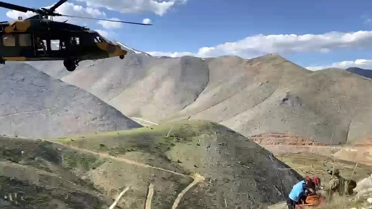 Adıyaman’da Dağda Mahsur Kalan Yaralı İçin Askeri Helikopterle Kurtarma Operasyonu
