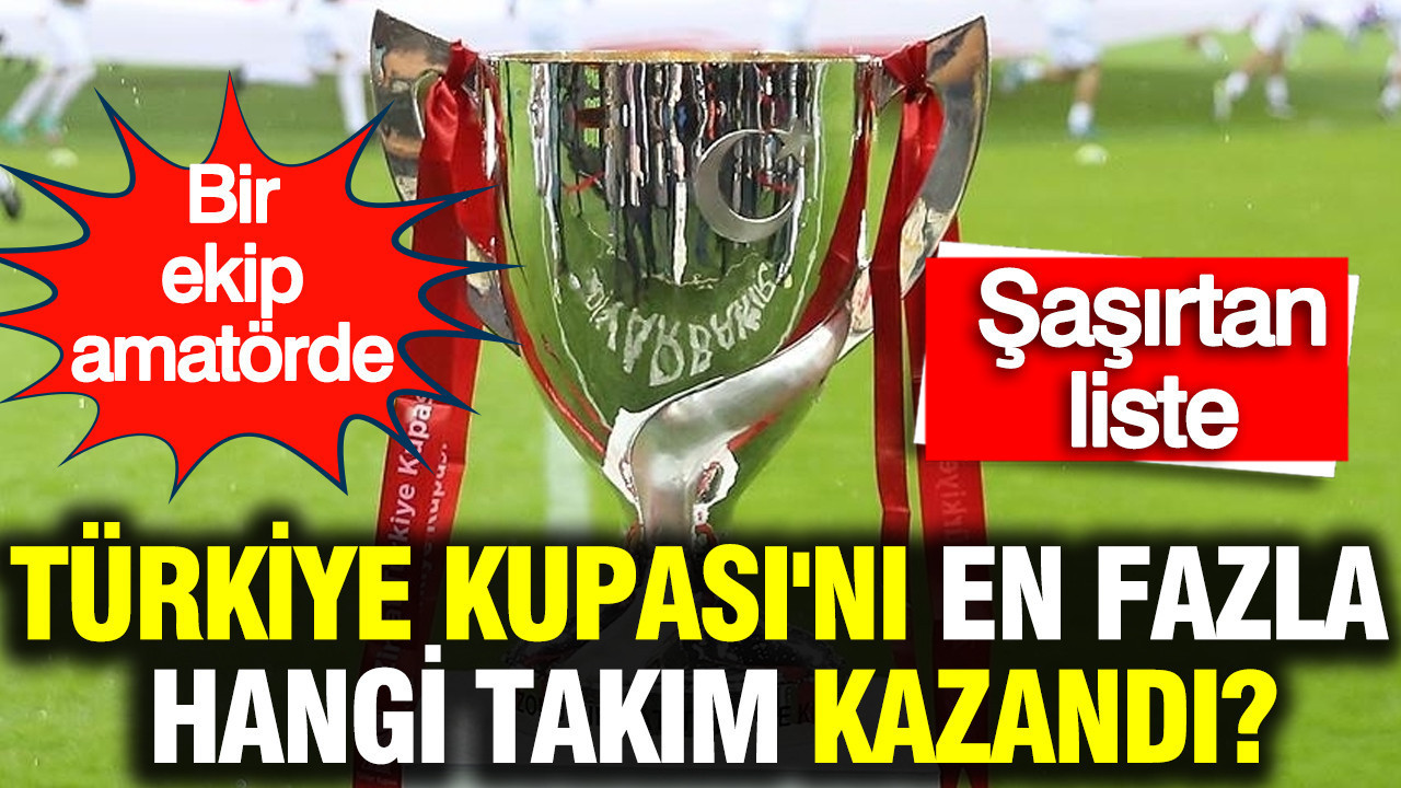 Türkiye Kupası’nda En Çok Şampiyon Olan Takımlar: Sıralama ve Detaylar